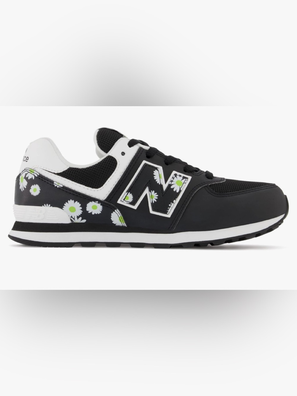 NEW BALANCE 574 BLACK FLORALS size 13